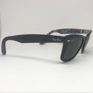 Rayban Wayfarer Black Polarized Sunglasses